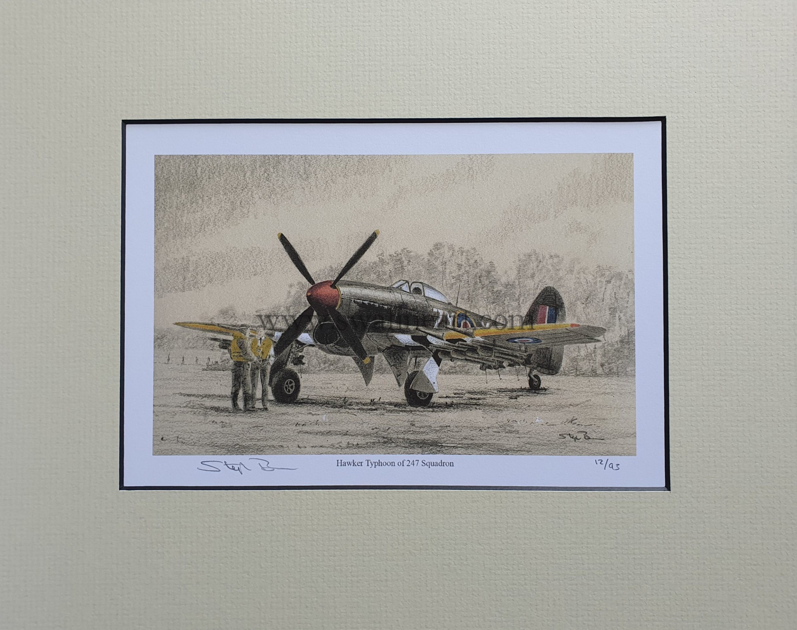 Hawker Typhoon of 247 Squadron at Royal Air Force Hurn