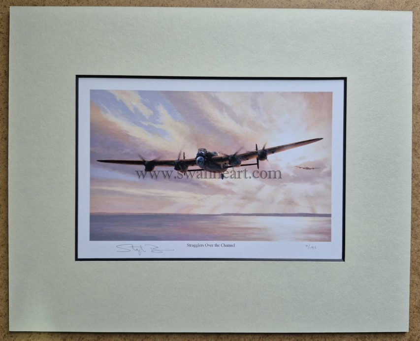 Stragglers Insect Avro Lancaster Stragglers over the Channel Bomber Command